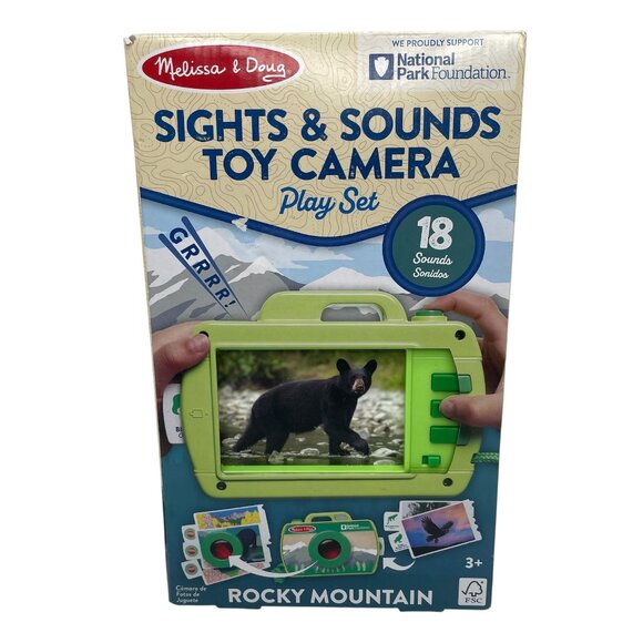 Melissa & Doug Sights & Sounds Toy Camera Play Set Rocky Mountains - Picture 1 of 8